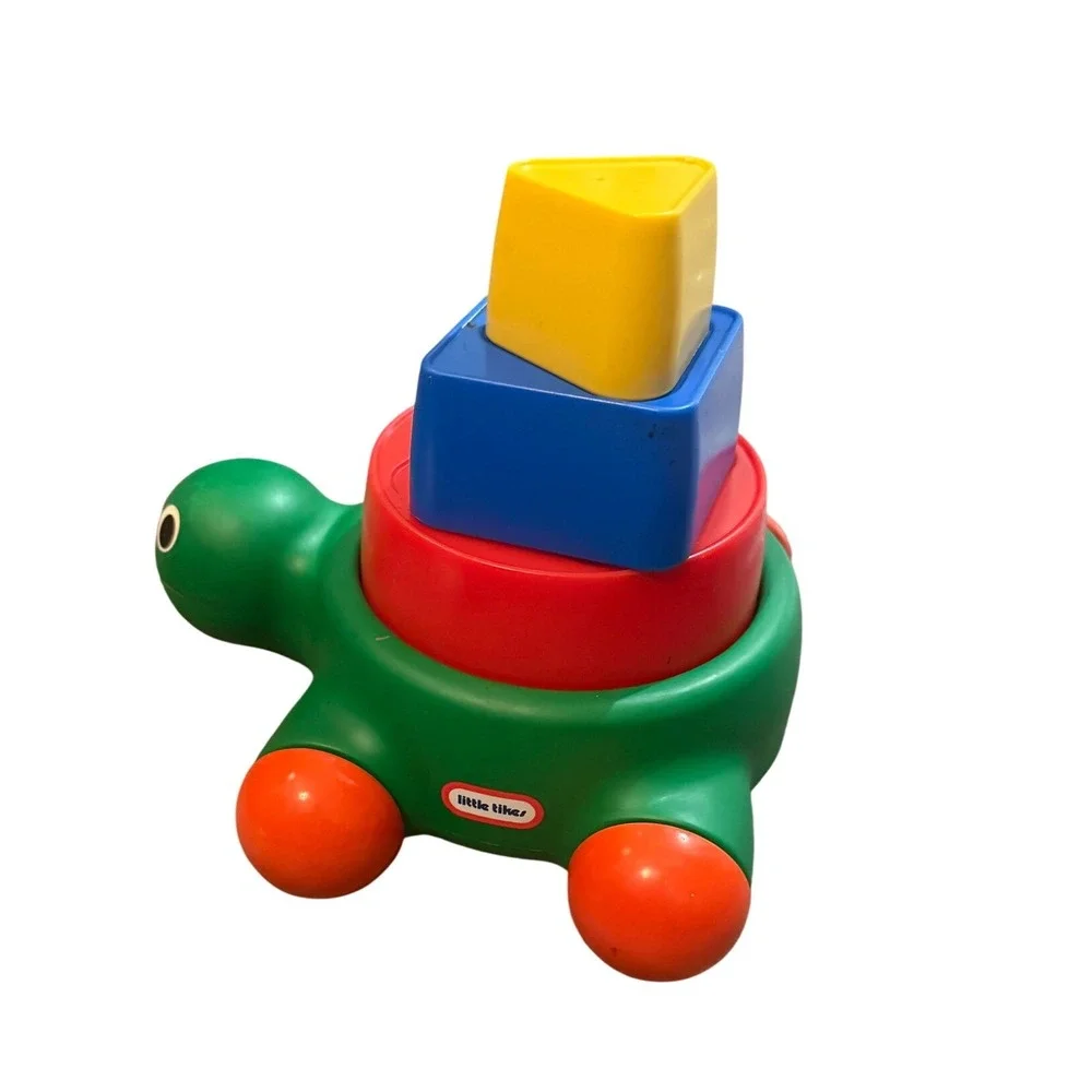 VinLittle Tikes Turtle Shells Stacking Shape‎ Sorter Toy 6m+ Vintage